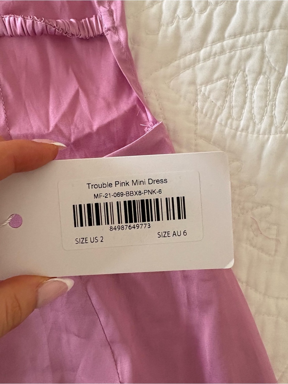 Beginning Boutique Pink Satin Mini Dress - Picture 4 of 4